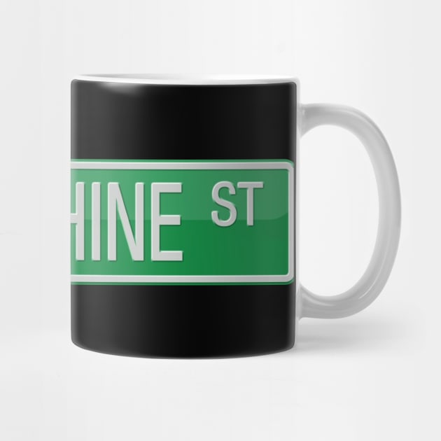 Moonshine Street Sign T-shirt by reapolo